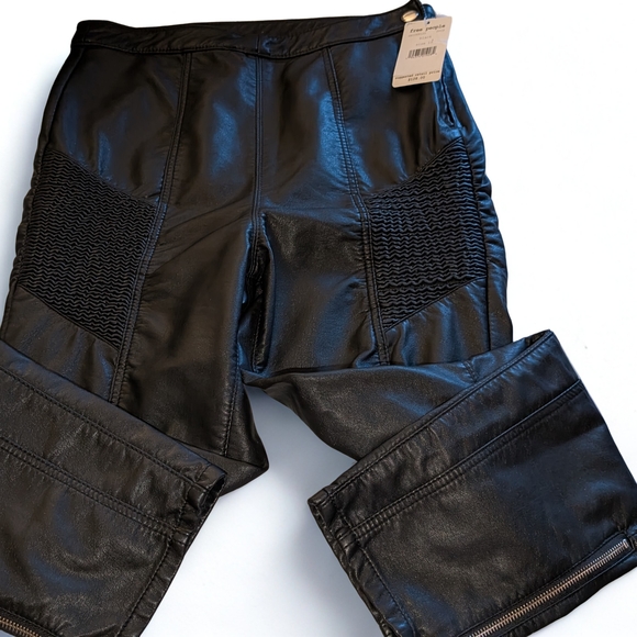 NWT Free People Black Tactical Pants - Picture 1 of 5